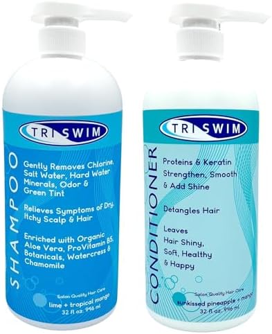 Hair Care Bundle, Swim Shampoo and Conditioner 32 Fl Oz Each