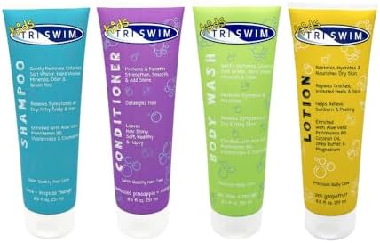Kids After Swim Value Pack of 4 Travel Mesh Bag + Swim Care Chlorine