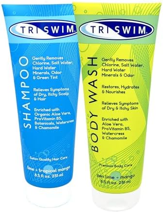Swim Care Set, Chlorine Removal Shampoo & Chlorine Removal Body Wash, 8.5